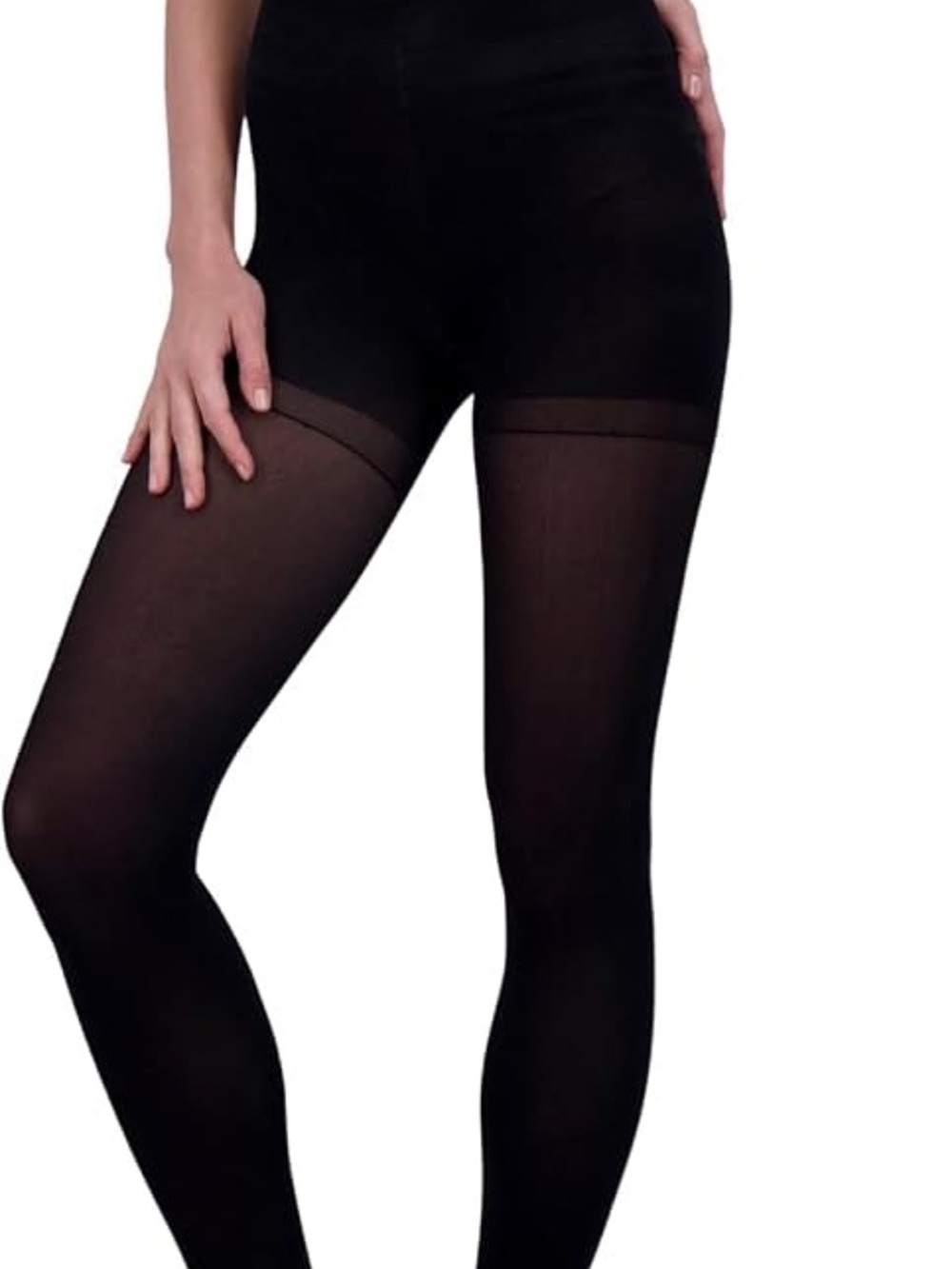 Steve Madden Women's Microfiber Opaque Tights, 2 Pack